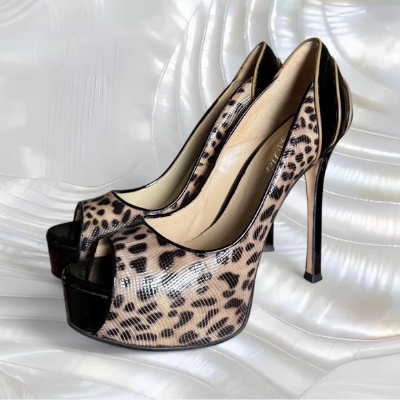 mara bini Shoes - Mara Bini Leather Platform Heels